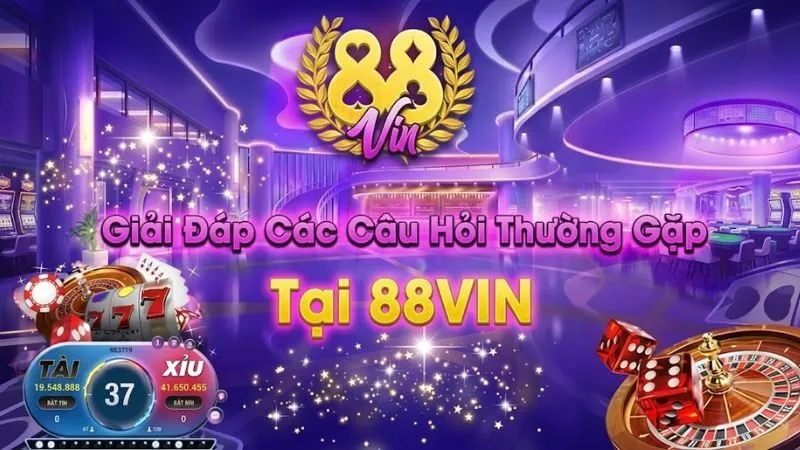Banner hỗ trợ giải đáp các câu hỏi thường gặp của người dùng khi tham gia trải nghiệm tại 88vin