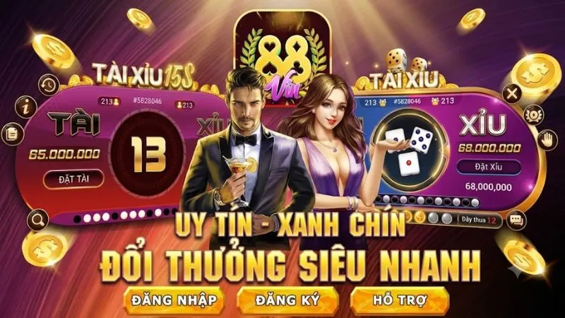 Banner hướng dẫn cách đăng ký tài khoản và nhận các gói ưu đãi hấp dẫn tại cổng game 88vin